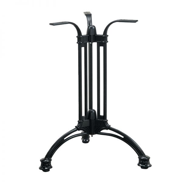 Aluminium Bistro Three Leg Table Base - Black