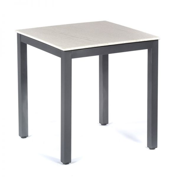 Steel Square Box Frame Table Base for 70cm Tops - Grey