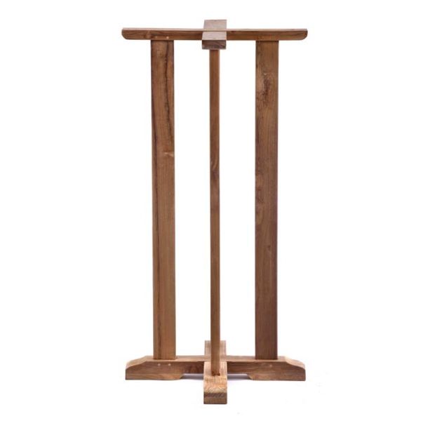 Teak Single Bar Pedestal Base