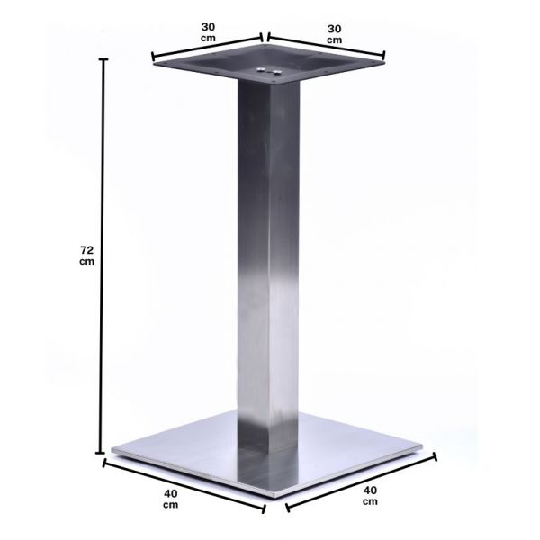 Stainless Steel Square Column Table Base