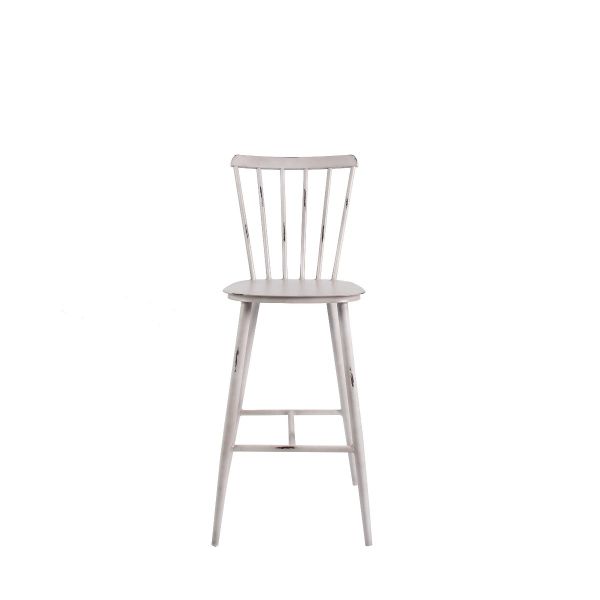 Commercial Vintage White Pula Bar Chair For Restaurants, Bars & Cafes