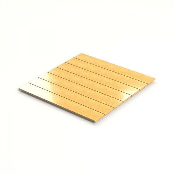 Recycled Plastic Tabletop - Large Square Top 93.4cm Length - Golden Oak