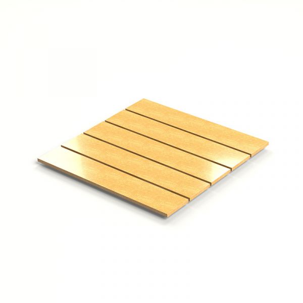 Recycled Plastic Tabletop - Small Square Top 69cm Length- Golden Oak