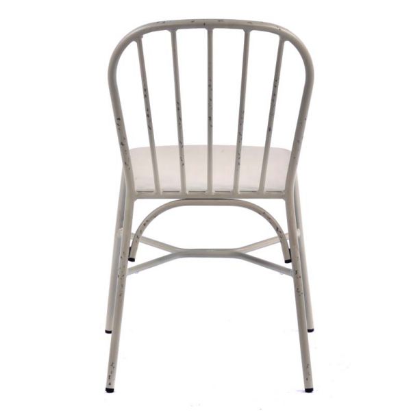 Cellini Aluminium Side Chair Vintage White