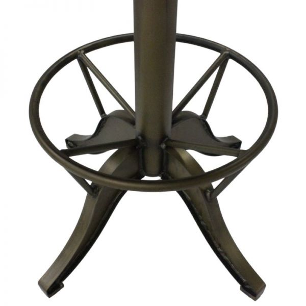 Benton 75cm Tall Bar Stool - Steel & Ash Wood