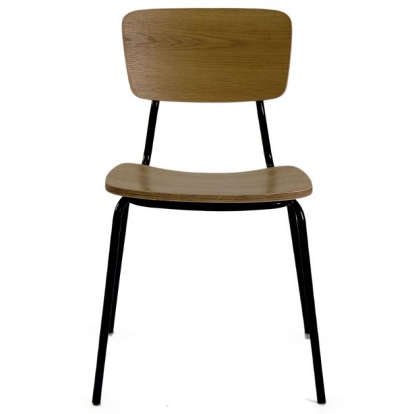 Portland Steel & Plywood Stacking Side Chair