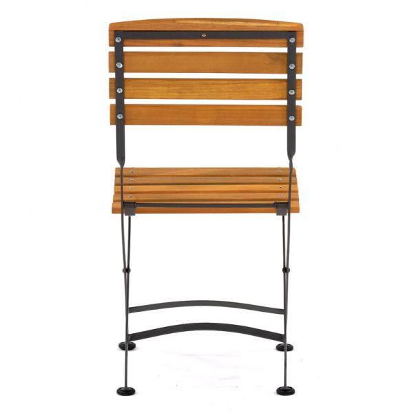 Newark Folding Hardwood/Steel Side Chair