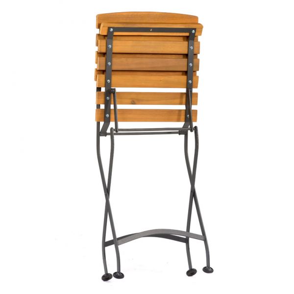 Newark Folding Hardwood/Steel Side Chair