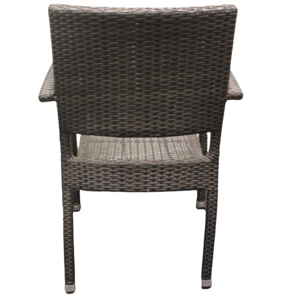 Ascot Rattan Arm Chair - Durable Win-Tech Flat Weave Rattan - Durable & Waterproof