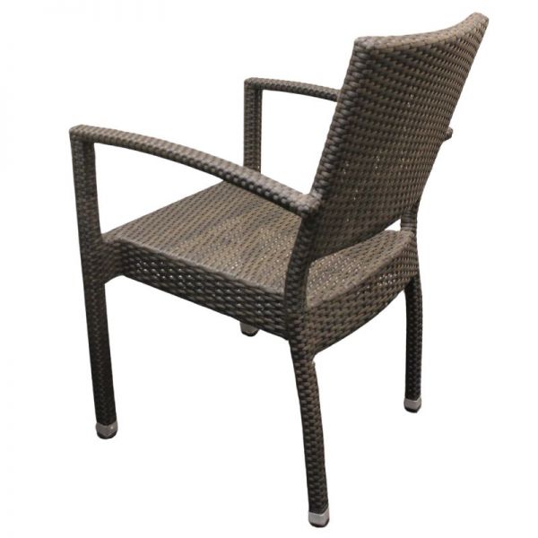 Ascot Rattan Arm Chair - Durable Win-Tech Flat Weave Rattan - Durable & Waterproof