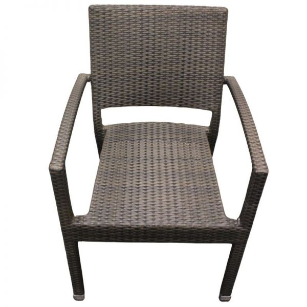 Ascot Rattan Arm Chair - Durable Win-Tech Flat Weave Rattan - Durable & Waterproof