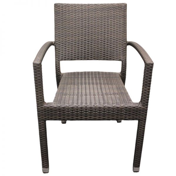 Ascot Rattan Arm Chair - Durable Win-Tech Flat Weave Rattan - Durable & Waterproof