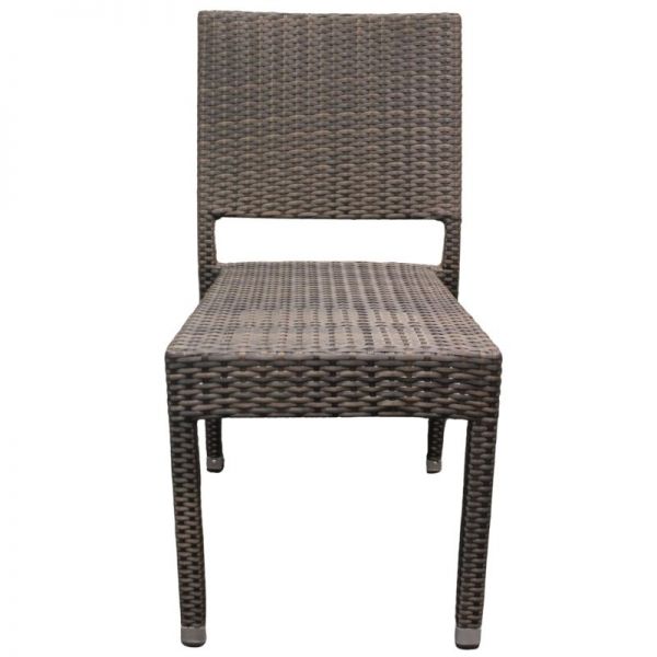 Ascot Rattan Side Chair - Durable Win-Tech Flat Weave Rattan - Durable & Waterproof