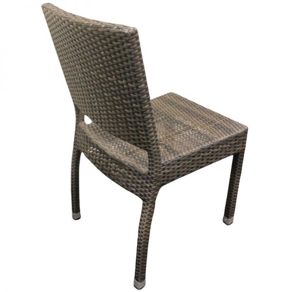 Ascot Rattan Side Chair - Durable Win-Tech Flat Weave Rattan - Durable & Waterproof