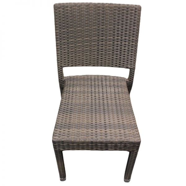 Ascot Rattan Side Chair - Durable Win-Tech Flat Weave Rattan - Durable & Waterproof