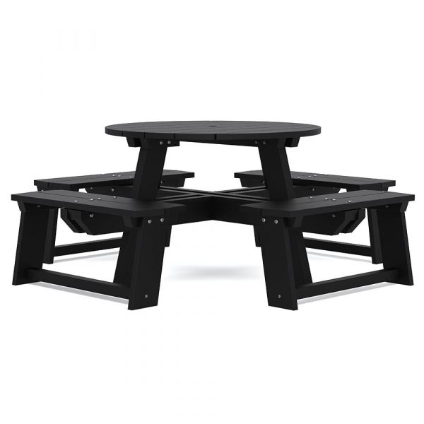 Eco 8 Seat Round Recycled Plastic Picnic Table 185cm