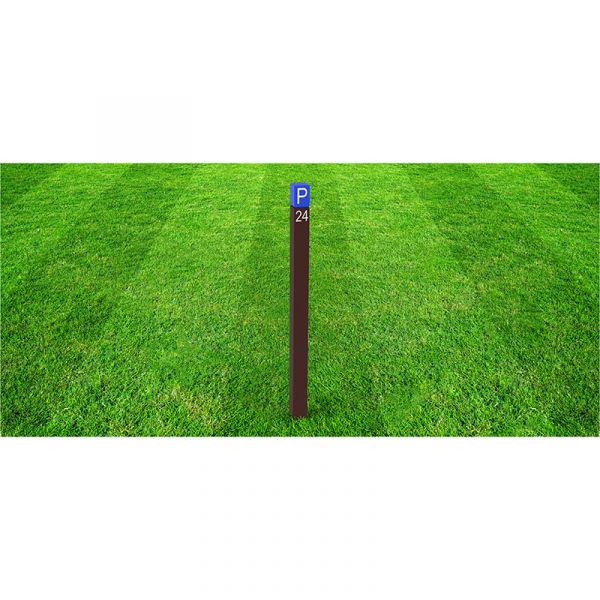 ECO Recycled Plastic Parking Post Brown