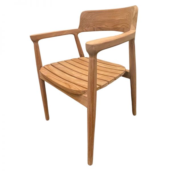 Jepa Teak Dining Arm Chair - Slatted Seat