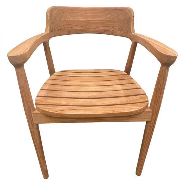 Jepa Teak Dining Arm Chair - Slatted Seat