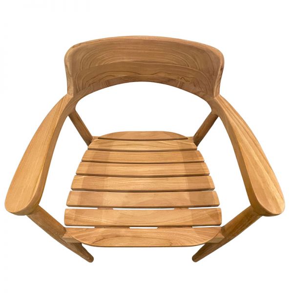 Jepa Teak Dining Arm Chair - Slatted Seat