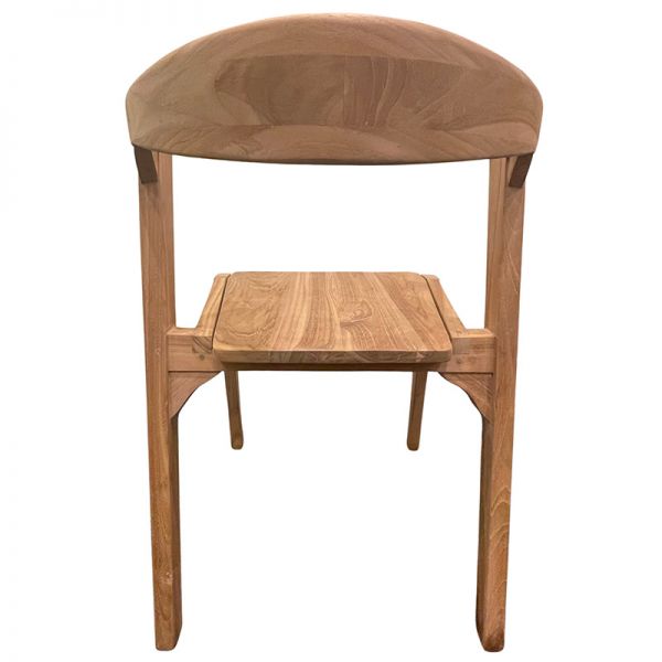 Salton Teak Stacking Dining Chair - Set of 2