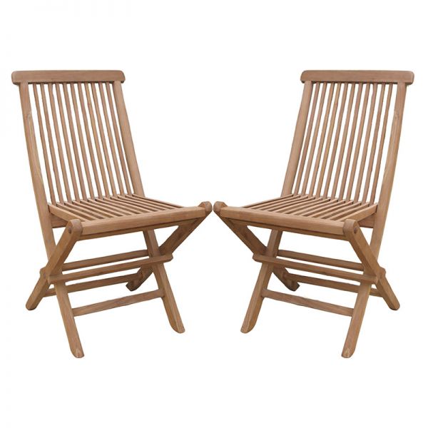 Palma Teak Folding Chair - Set of 2