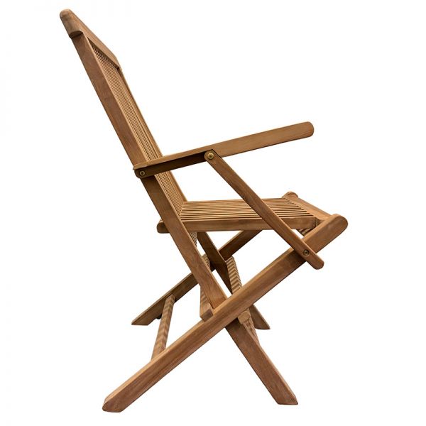 Palma Teak Folding Arm Chair - Set of 2