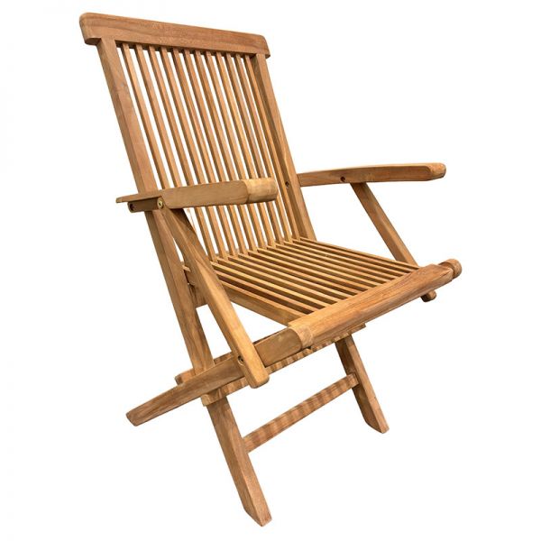 Palma Teak Folding Arm Chair - Set of 2