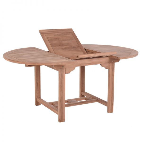 Olivia Teak 120-170cm Round Extending Table