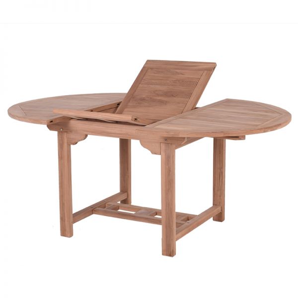 Olivia Teak 120-170cm Round Extending Table