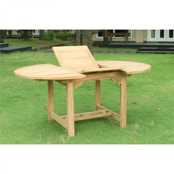 Olivia Teak 120-170cm Round Extending Table