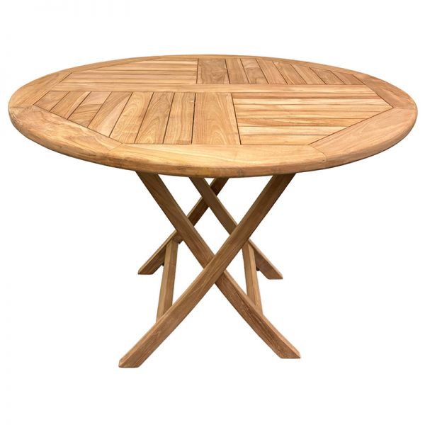 Alma Teak 100cm Round Dining Table