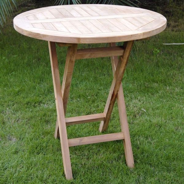 Alma Teak 60cm Round Dining Table