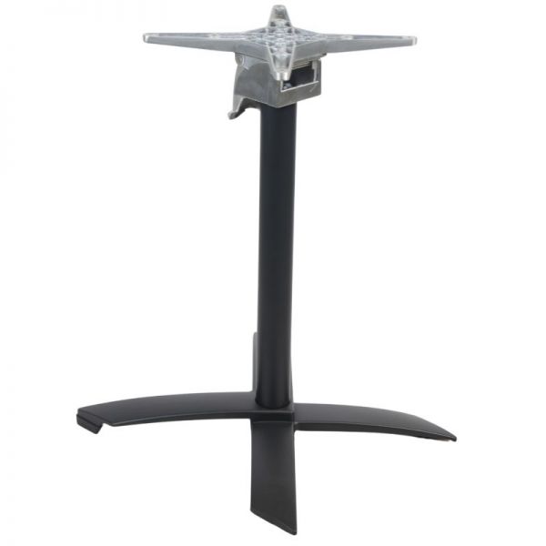 Aluminium Folding Cross Top Table Base - Black