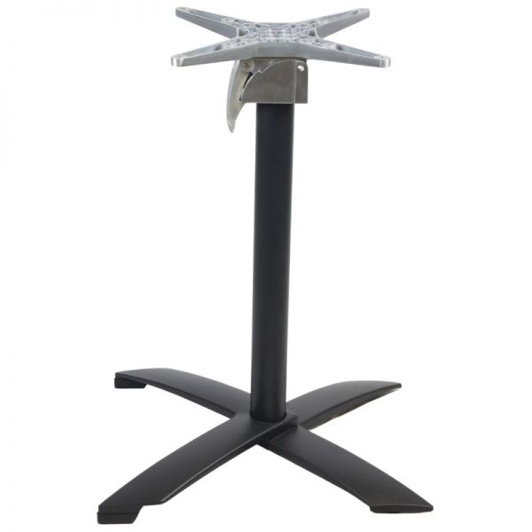 Aluminium Folding Cross Top Table Base - Black