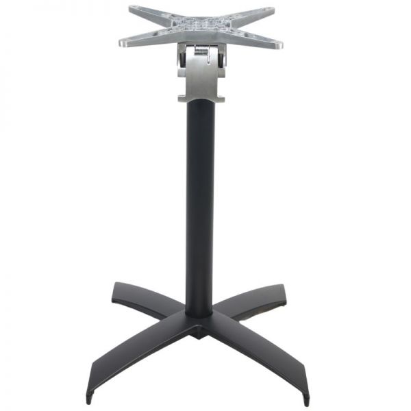 Aluminium Folding Cross Top Table Base - Black