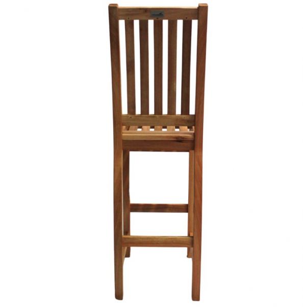 Melton Hardwood High Stool With Back