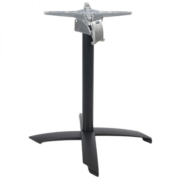 Aluminium Folding Cross Top Table Base - Black