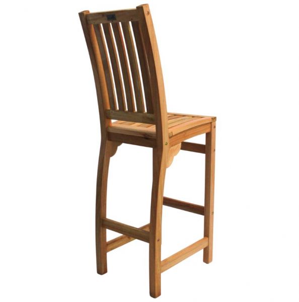 Melton Hardwood High Stool With Back