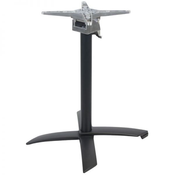 Aluminium Folding Cross Top Table Base - Black