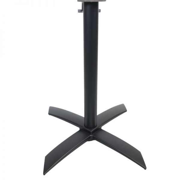 Aluminium Folding Cross Top Table Base - Black