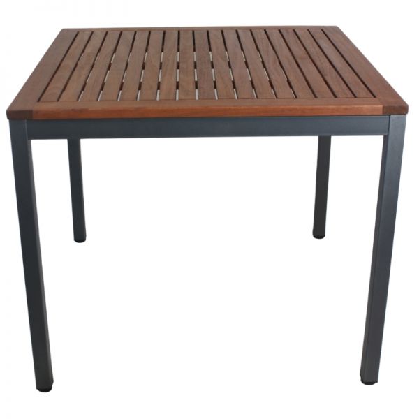 Dorset 90x90cm Square Hardwood/Metal Dining Table