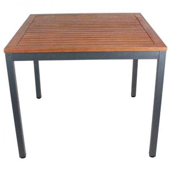 Dorset 90x90cm Square Hardwood/Metal Dining Table