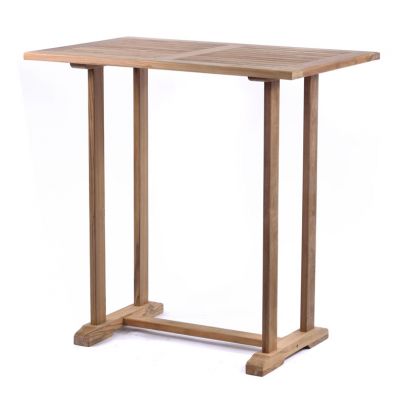 Teak Twin Bar Pedestal Base