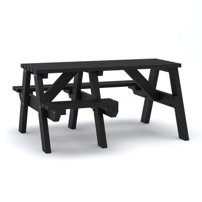 Eco Theo A Frame Wheelchair Access Picnic Table 150cm - Black