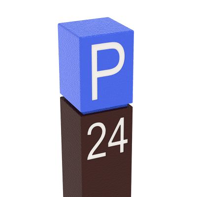 ECO Recycled Plastic Parking Post Brown