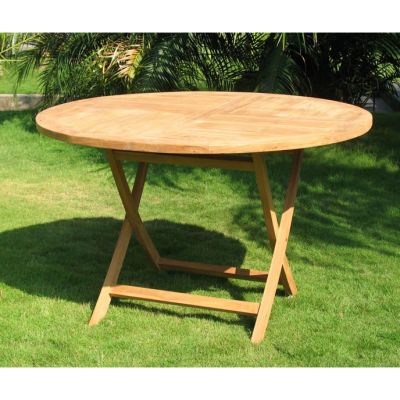 Alma Teak 100cm Round Dining Table