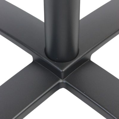 Aluminium Folding Cross Top Table Base - Black