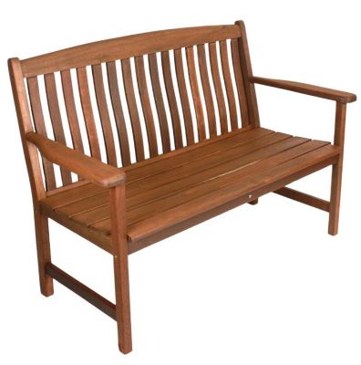 Boston Bench 130cm - Straight Backed - Durable Hardwood Bench